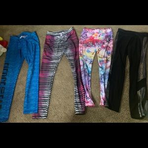 Girls size 12 Justice leggings - all full length